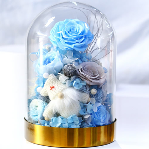 永生花：圣诞快乐 蓝色款