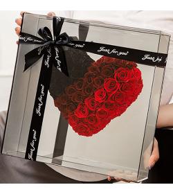 永生花：镜面玫瑰 红色款